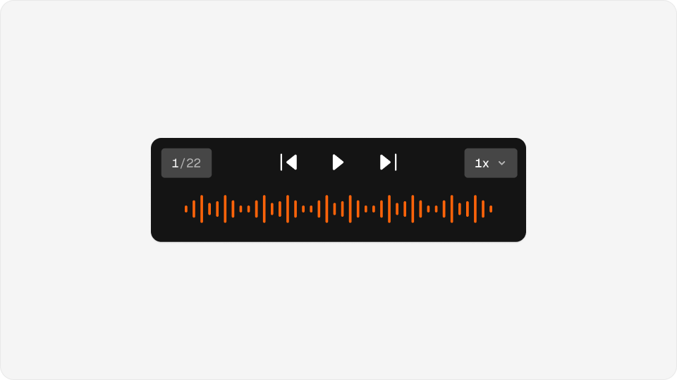 Change playback speed